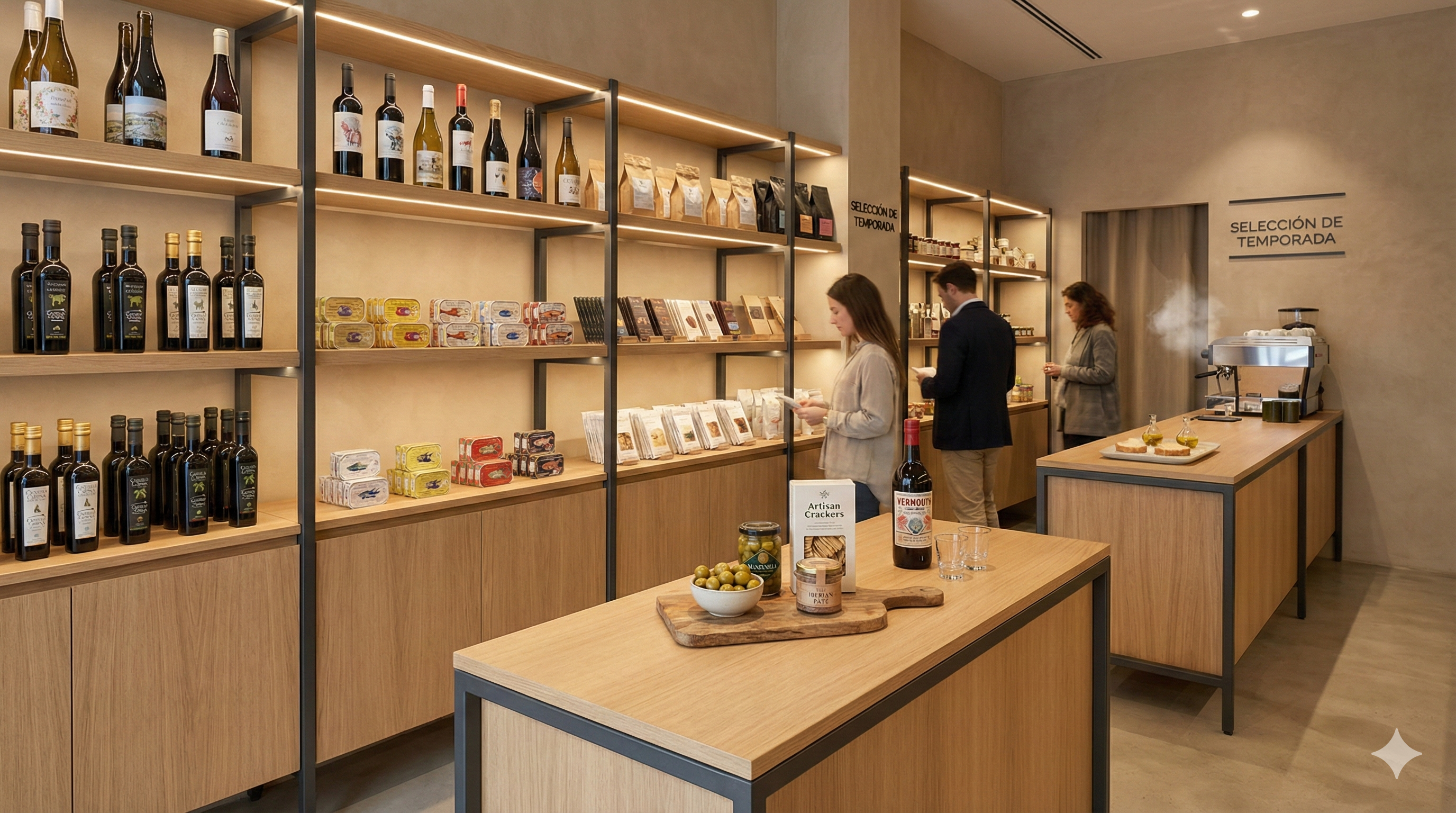 Estanterías para Tiendas Gourmet